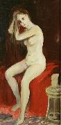 George Benjamin Luks Seated Nude oil painting